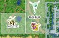 Outskirts of Argent: Lv5 Mini Bee (2060, 2755) and Lv2 Sleepy Snail, Lv3 Forest Spirit (2125,2740)